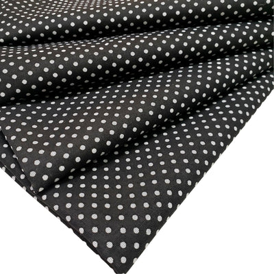 Charlo's Set of 4 Black Polka Dot 100% Cotton Cloth Napkins 15